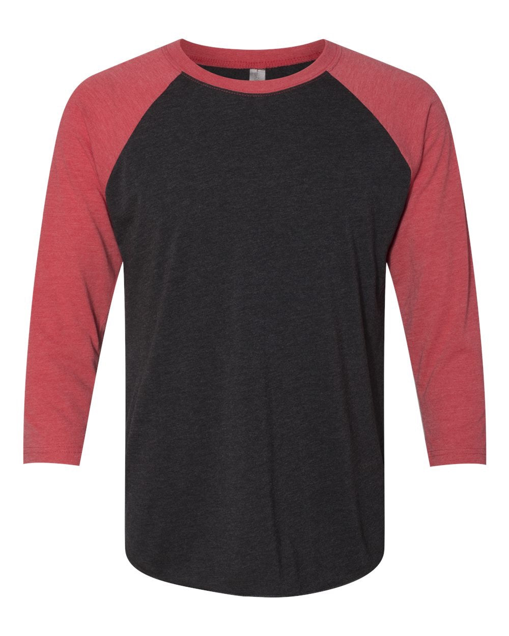 Black and Red Plain Baseball Tee