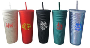 Holiday studded tumblers pre order