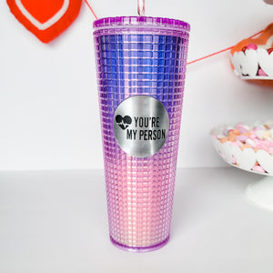 YOUR MY PERSON STUDDED TUMBLER