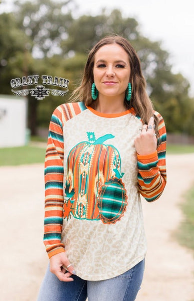 PUMPKIN SPICE GIRL CRAZY TRAIN TOP