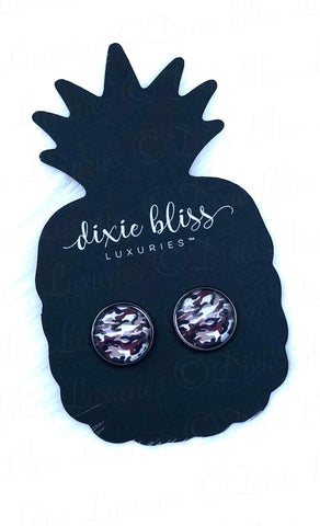 Camo Dixie Bliss Single Earrings