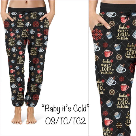 BABY ITS COLD OUTSIDE CUSTOM JOGGERS