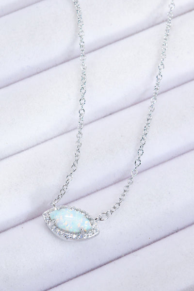 18k Opal Pendant Necklace
