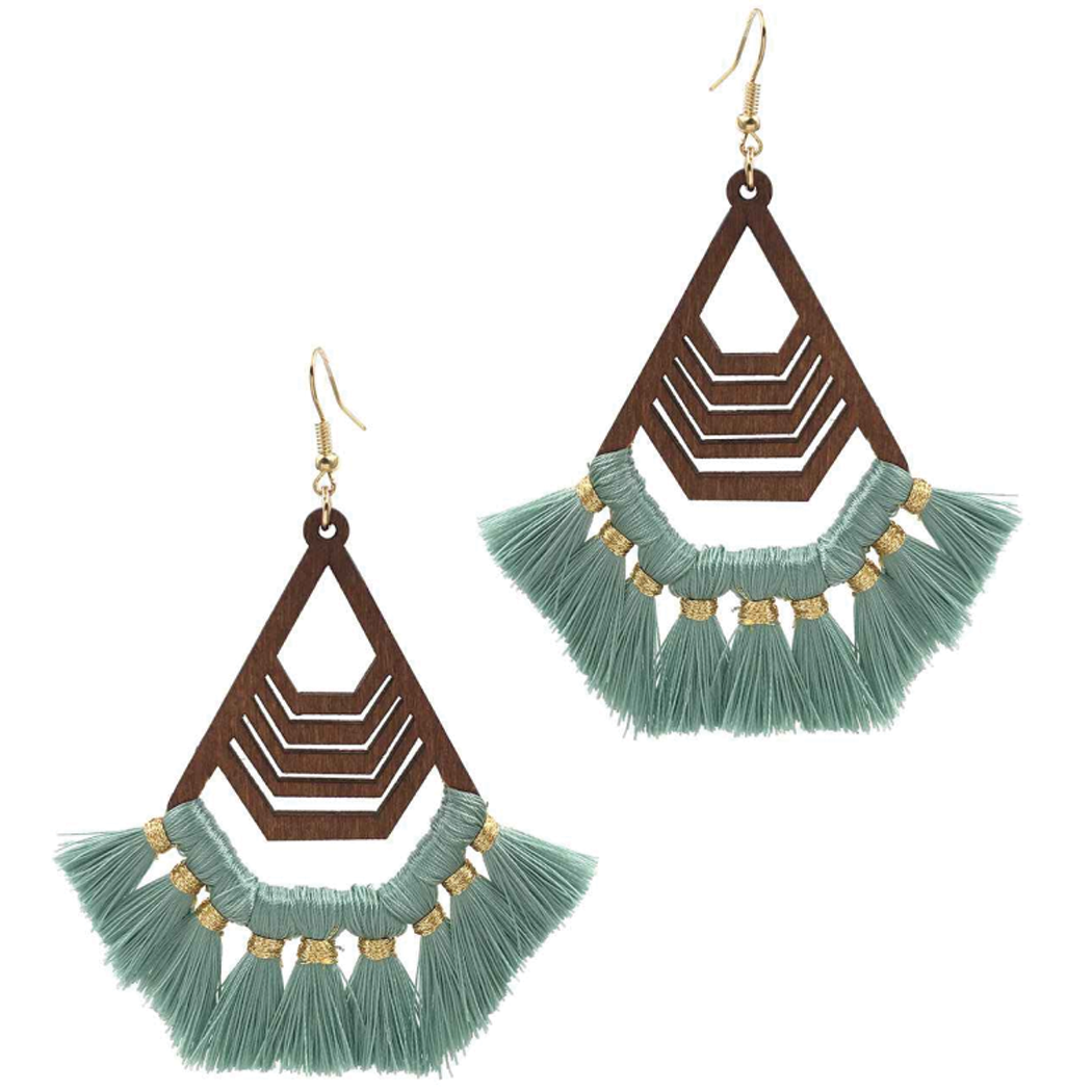 Faith Earrings - Mint