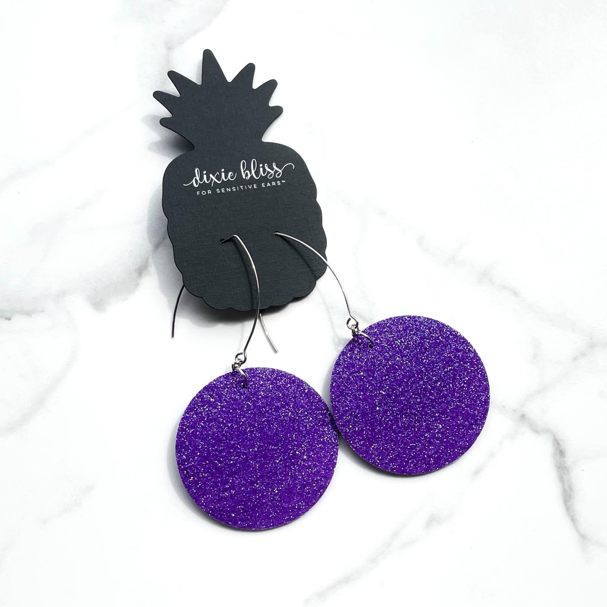 NEW VEGAS IN IMPERIAL PURPLE DIXIE BLISS EARRINGS