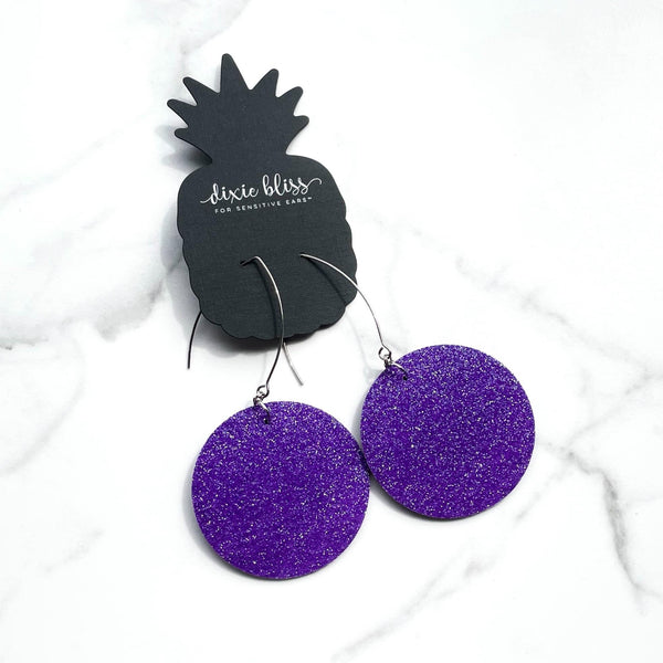 NEW VEGAS IN IMPERIAL PURPLE DIXIE BLISS EARRINGS