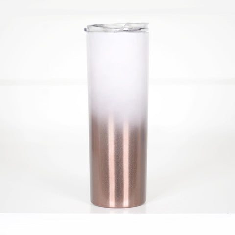 Rose Gold Ombré Tall Travel Cup