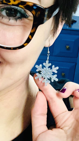 SMALL SNOWFLAKE DIXIE BLISS EARRINGS