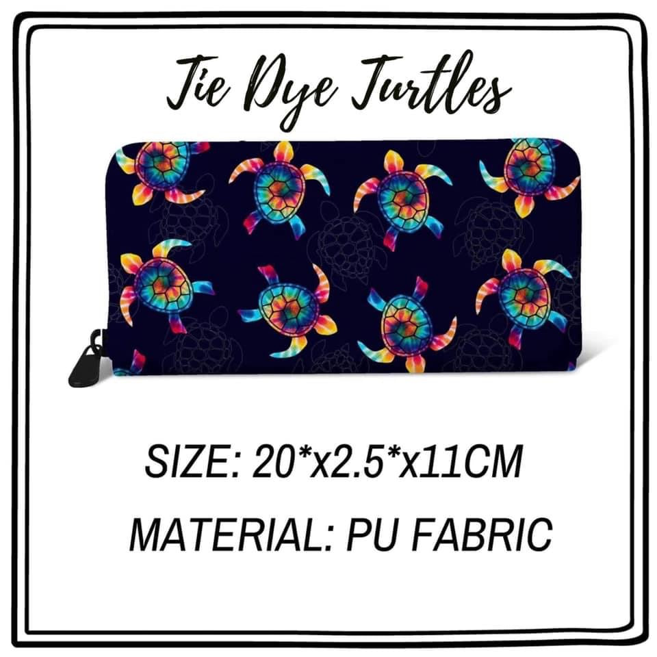 Tie Dye Turtle Wallet (In Stock)