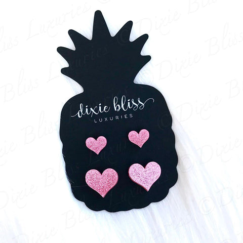 MOMMY AND ME HEARTS DIXIE BLISS EARRING SET