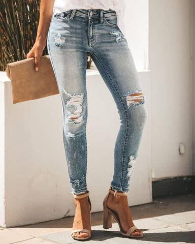 KAN CAN - THE CARLY DISTRESSED JEANS PRE ORDER