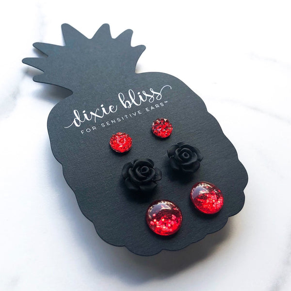 NEW LUCIA DIXIE BLISS EARRINGS TRIO SET