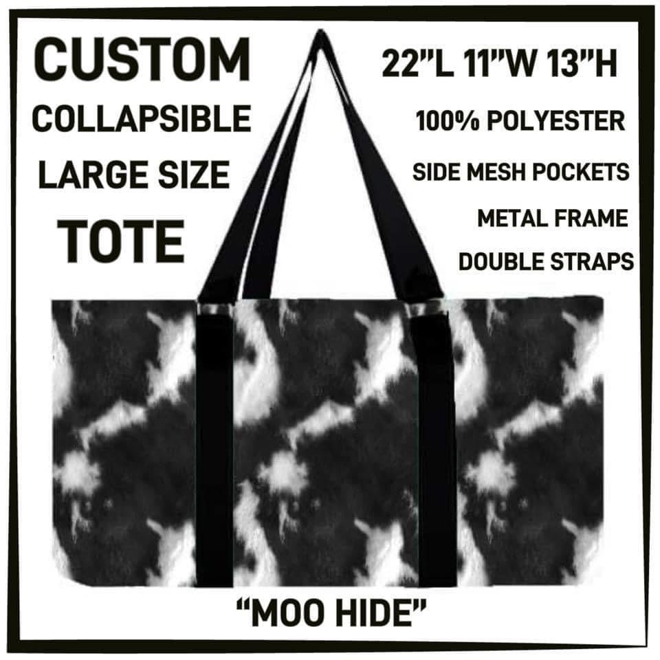 UTILITY TOTE IN MOO HYDE (IN STOCK READY TO SHIP)