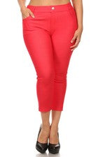 Jegging Capri In Red