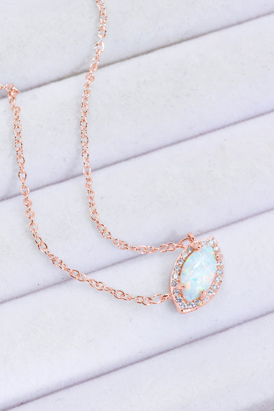 18k Opal Pendant Necklace